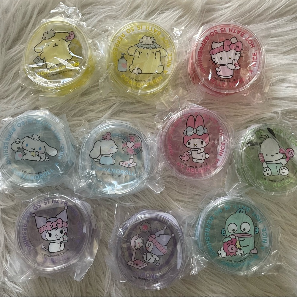 Sanrio characters clear pouch bag charm